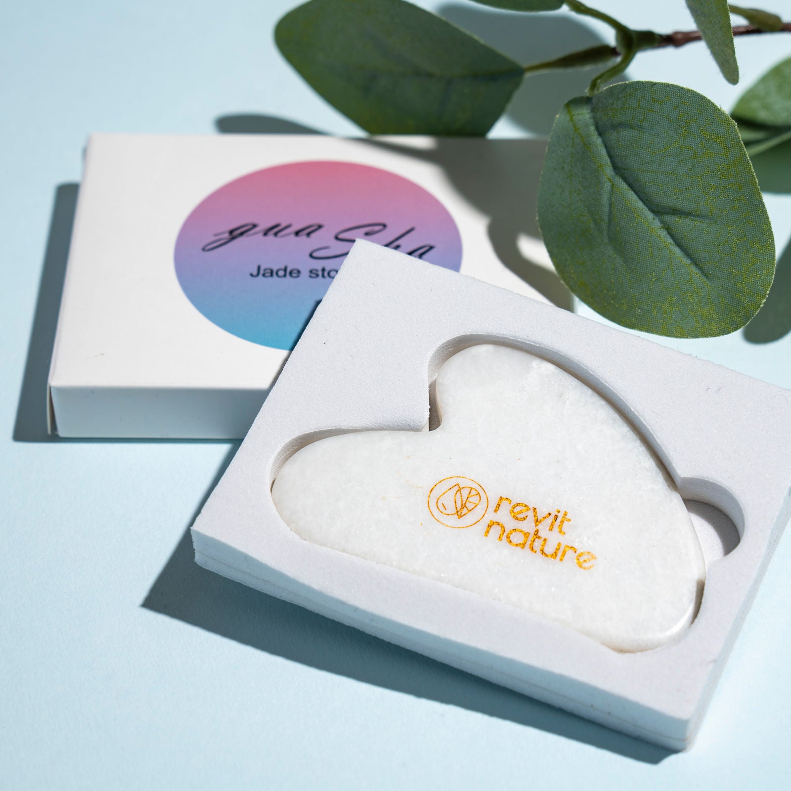 Gua Sha Stein Jade weiß - Revit Nature