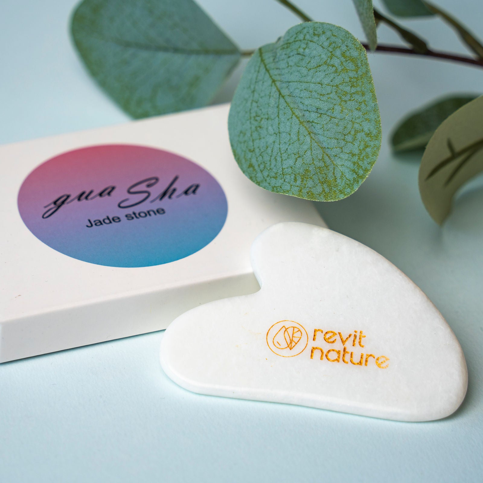 Gua Sha Stein Jade weiß - Revit Nature