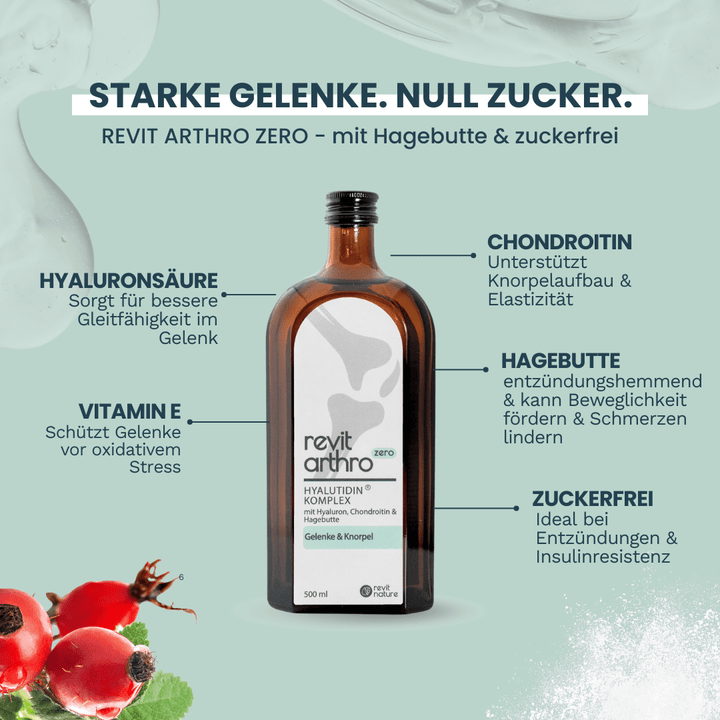 REVIT ARTHRO Zero – Zuckerfreier Gelenk - & Knorpelkomplex mit Hyaluronsäure - Revit Nature